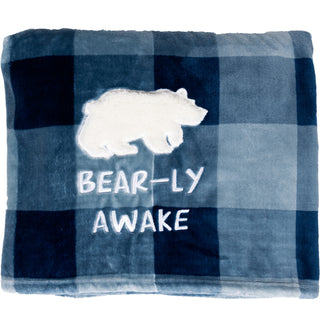 Bear-ly Awake 50" x 60" Royal Plush Blanket
