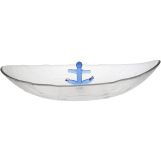 Anchor 12" Glass Platter with 3D Icon