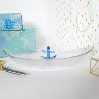 Anchor 12" Glass Platter with 3D Icon