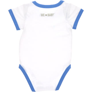 Lake Bum 6-12 Month Blue Trimmed Bodysuit