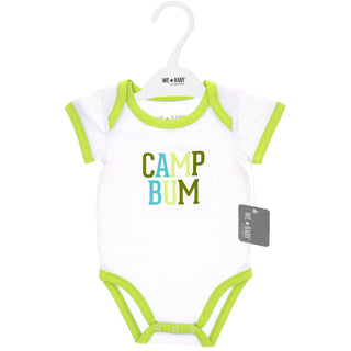 Camp Bum 6-12 Month Light Green Trimmed Bodysuit