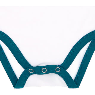 River Bum 6-12 Month Dark Teal Trimmed Bodysuit