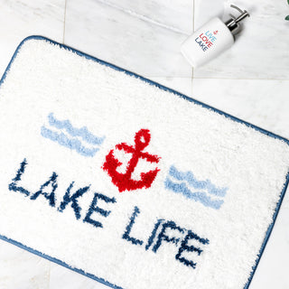 Lake Life 27.5" x 17.75" Bath Mat