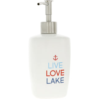 Live Love Lake Ceramic Soap/Lotion Dispenser