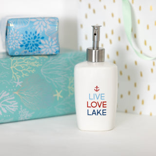 Live Love Lake Ceramic Soap/Lotion Dispenser