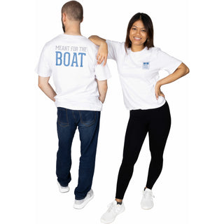 For The Boat Small White Unisex T-Shirt