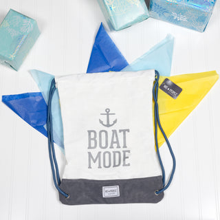 Boat Mode 13" x 17" Canvas Drawstring Bag