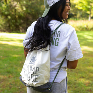 Camp Mode 13" x 17" Canvas Drawstring Bag