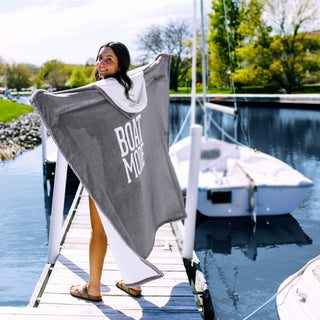 Boat Mode 50" x 60" Royal Plush Hooded Blanket