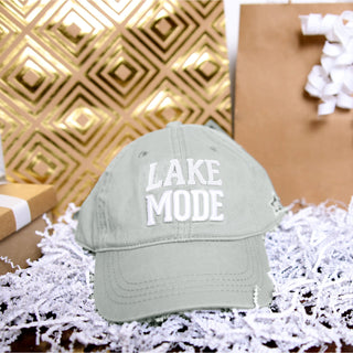 Lake Mode Light Gray Adjustable Hat