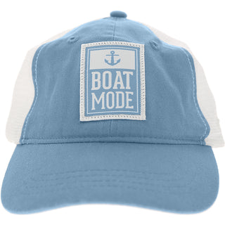 Boat Icon Cadet Blue Adjustable Mesh Hat