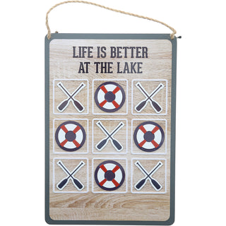 Lake 8.5" x 12.5" Magnetic Tic-Tac-Toe Board