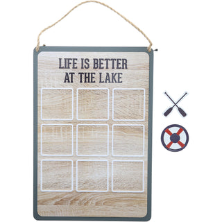 Lake 8.5" x 12.5" Magnetic Tic-Tac-Toe Board