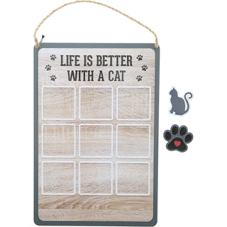 Cat 8.5" x 12.5" Magnetic Tic-Tac-Toe Board