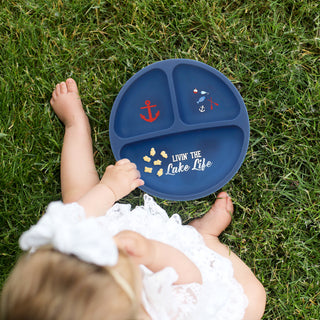 Lake Life 7.75" Divided Silicone Suction Plate