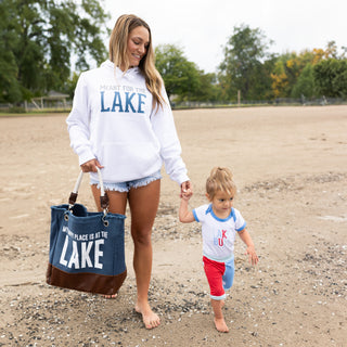 The Lake White Unisex Hooded Sweatshirt