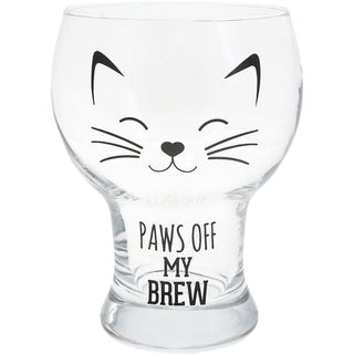 Paws Off CAT - 15 oz Pilsner Glass