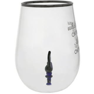 On The Boat - Sailboat 19 oz. Stemless Wine Glass with 3-D Figurine