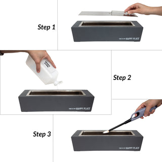 Happy Place 15.75" Tabletop Fire Pit