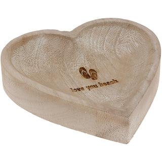 Love You Beach 4" Wood Keepsake Dish