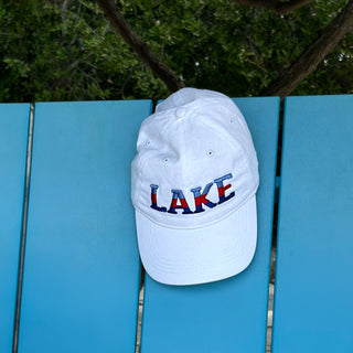 Lake White Adjustable Hat