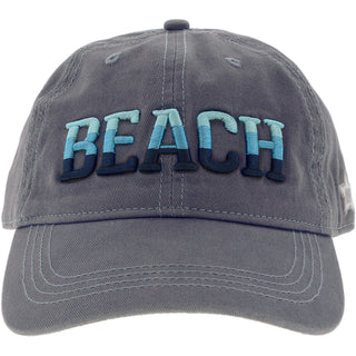 Beach Dark Gray Adjustable Hat