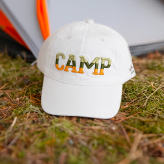 Camp White Adjustable Hat