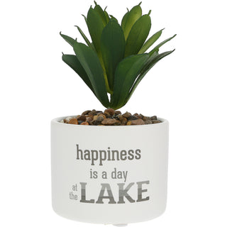 Lake Artificial Potted Plant
