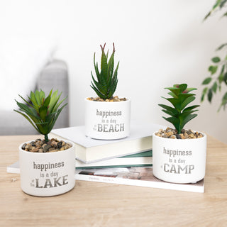 Lake Artificial Potted Plant