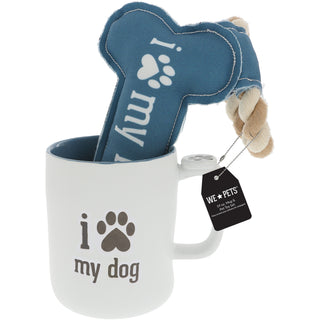 My Dog/My Human 18 oz Mug & Pet Toy Set