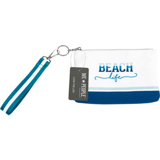 Beach Life 8" x 5" Canvas Wristlet