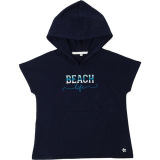 Beach Life Hooded French Terry Cover Up
()