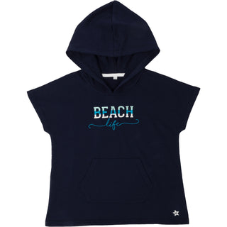 Beach Life Hooded French Terry Cover Up (1T-3T)