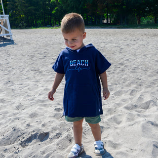 Beach Life Hooded French Terry Cover Up (1T-3T)