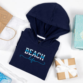 Beach Life Hooded French Terry Cover Up
()