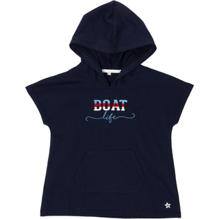 Boat Life Hooded French Terry Cover Up
()