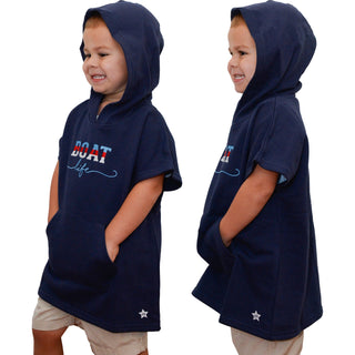 Boat Life Hooded French Terry Cover Up
()