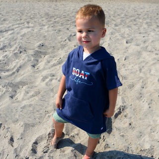 Boat Life Hooded French Terry Cover Up (1T-3T)