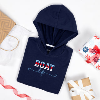 Boat Life Hooded French Terry Cover Up
()