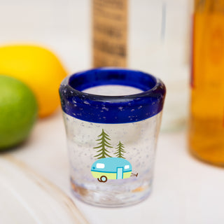 Camper & Trees Bubble Shot Glass