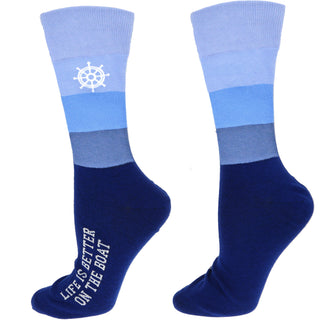 On The Boat M/L Unisex Crew Sock