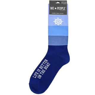 On The Boat M/L Unisex Crew Sock