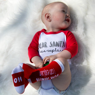 Dear Santa Baby Knee Highs
