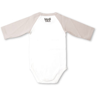 Hair 6-12 Months 3/4 Length Gray Sleeve Onesie