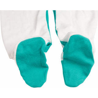 B.Y.O.B. 0-6 Months Teal Trimmed Sleeper