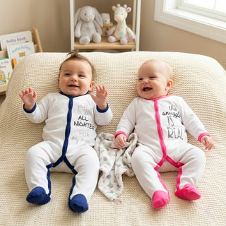 All Nighter 6-12 Months Navy Trimmed Sleeper