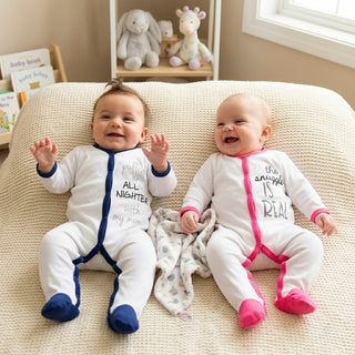 All Nighter 6-12 Months Navy Trimmed Sleeper