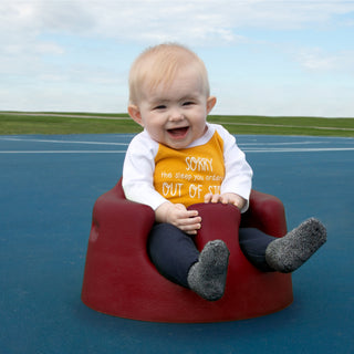 Out of Stock 6-12 Months 3/4 Length Sleeve Mustard Onesie