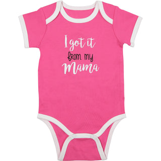 From My Mama 6-12 Months Pink Bodysuit