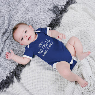 No Pants Navy Bodysuit